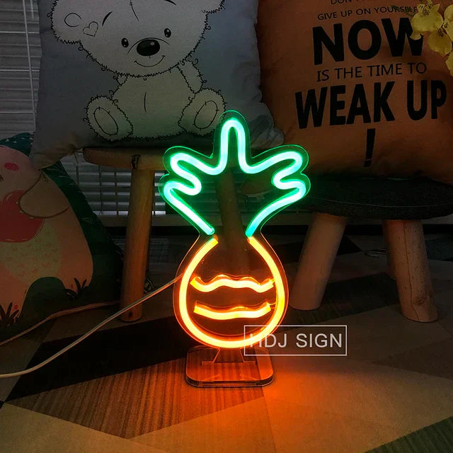 NeonBurger – LED Nachtlamp in Hamburger Vorm | Unieke Verlichting voor Keuken & Feest