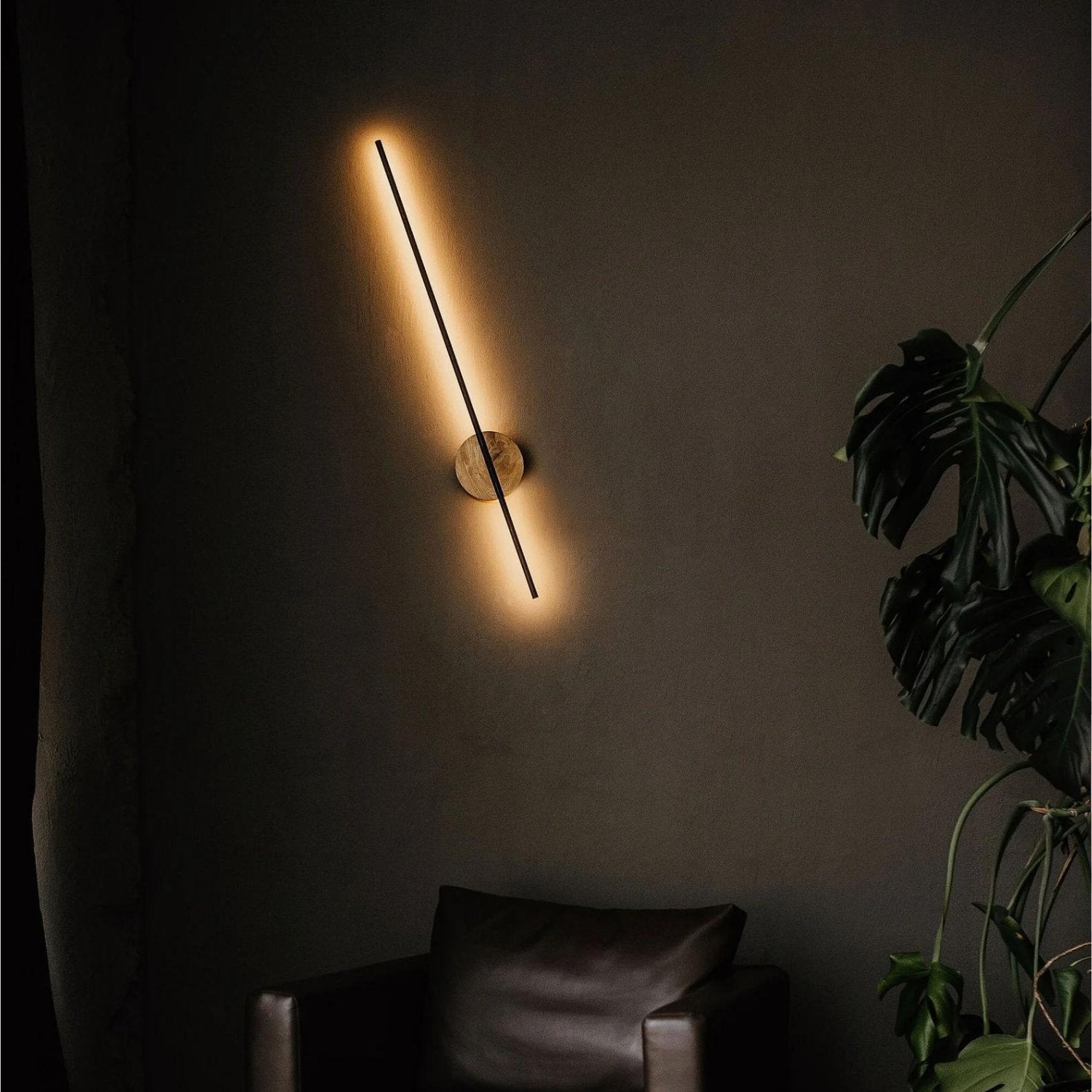 LightOak - Lámpara de pared LED moderna de madera para iluminación ambiental