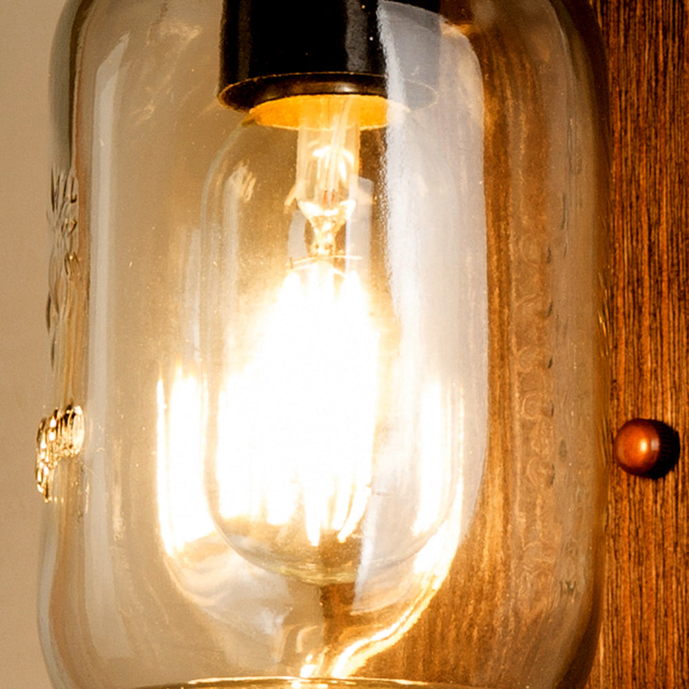 Heritage Lantaarn Wandlamp, Slaapkamer/Woonkamer, Hout en Metaal