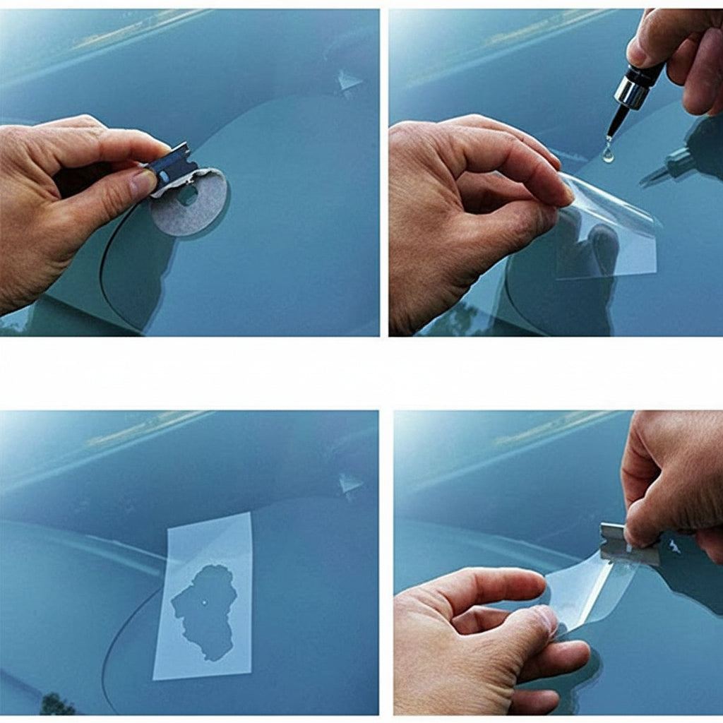 Automotive Glass Repair Fluid for Windshield Chips Cracks DIY Solution 2