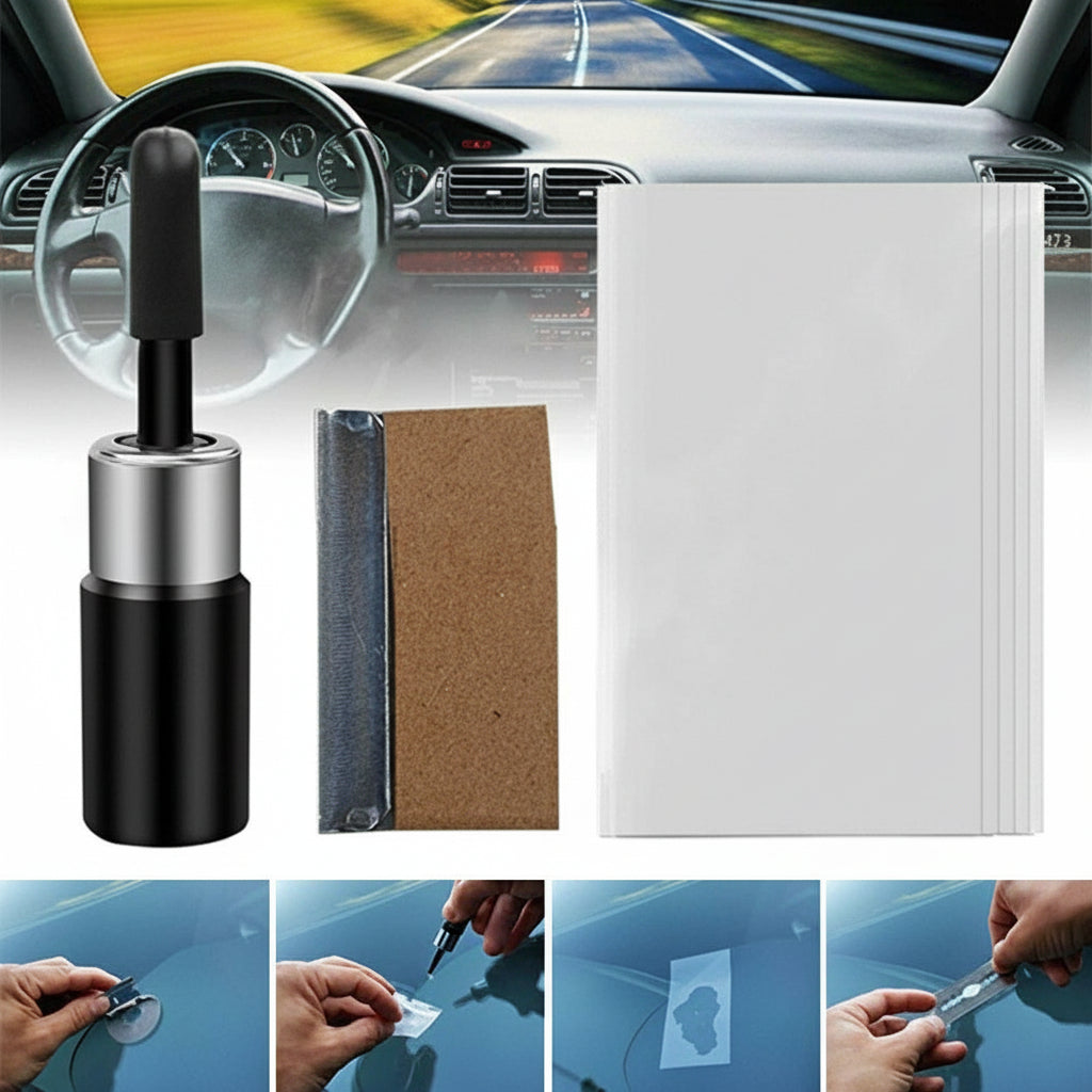 Automotive Glass Repair Fluid for Windshield Chips Cracks DIY Solution 3