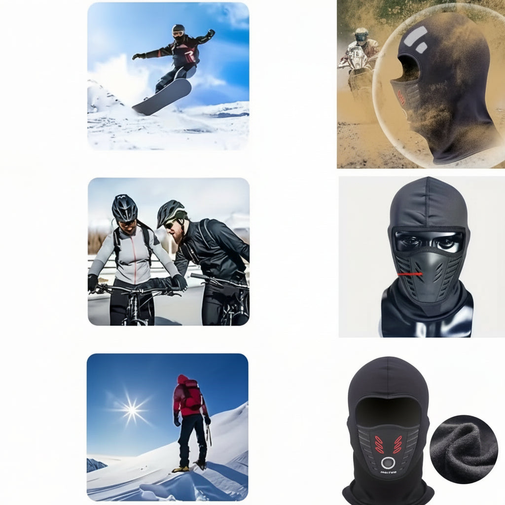 Waterdichte Winter Gezichtsmasker Verwarming Buitensporten