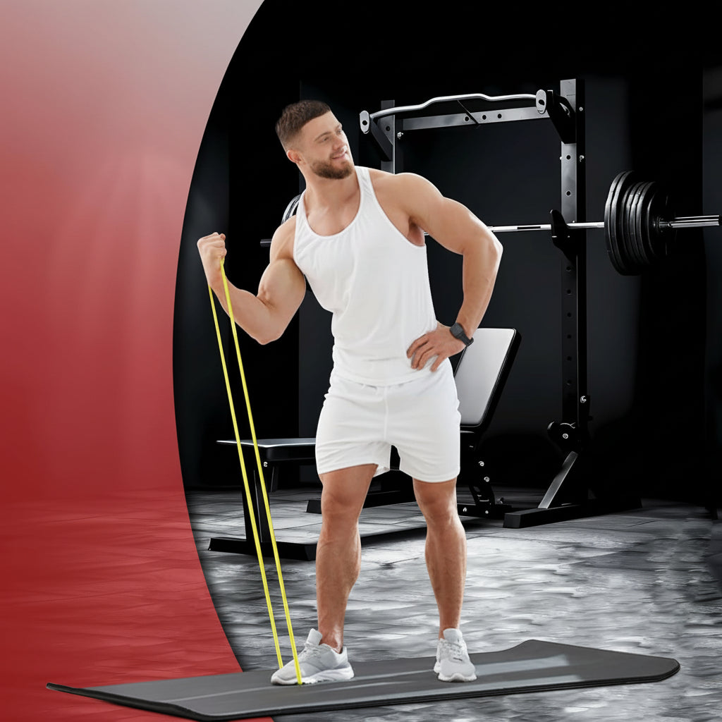 Conjunto de Bandas de Resistência para Fitness Treino de Força Exercícios para o Corpo Inteiro