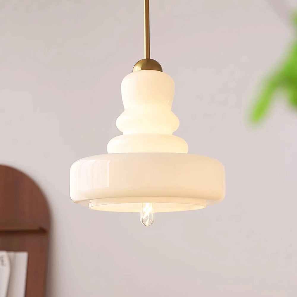 Lampada a sospensione Bauhaus colorata a forma di zucca