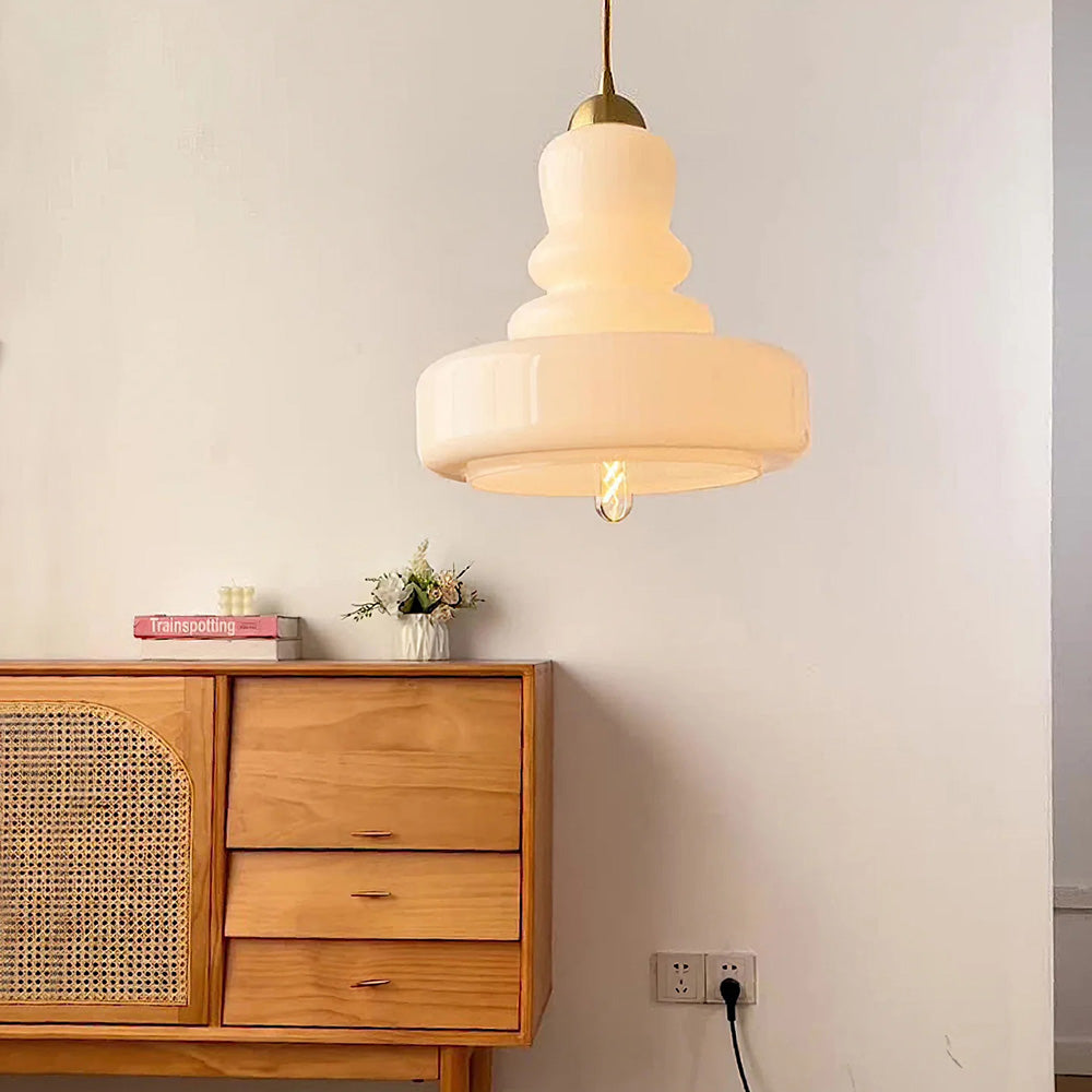 Lampada a sospensione Bauhaus colorata a forma di zucca