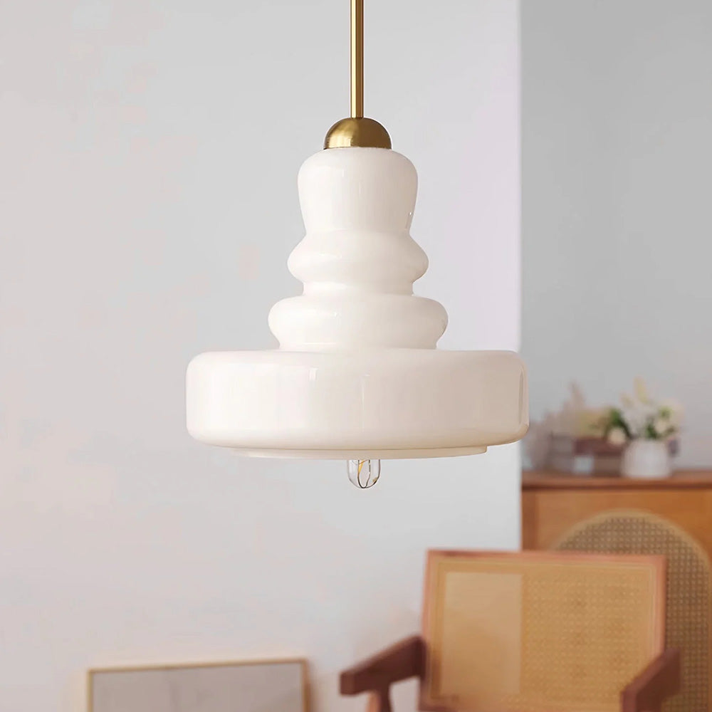 Lampada a sospensione Bauhaus colorata a forma di zucca