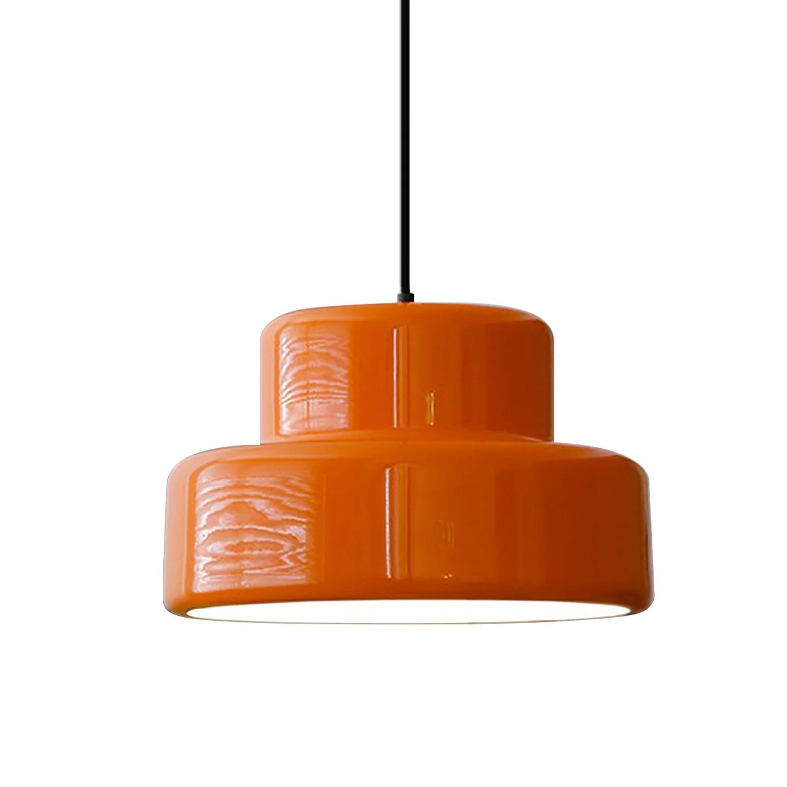 Bauhaus Vintage Oranje Hanglamp voor Eetkamer