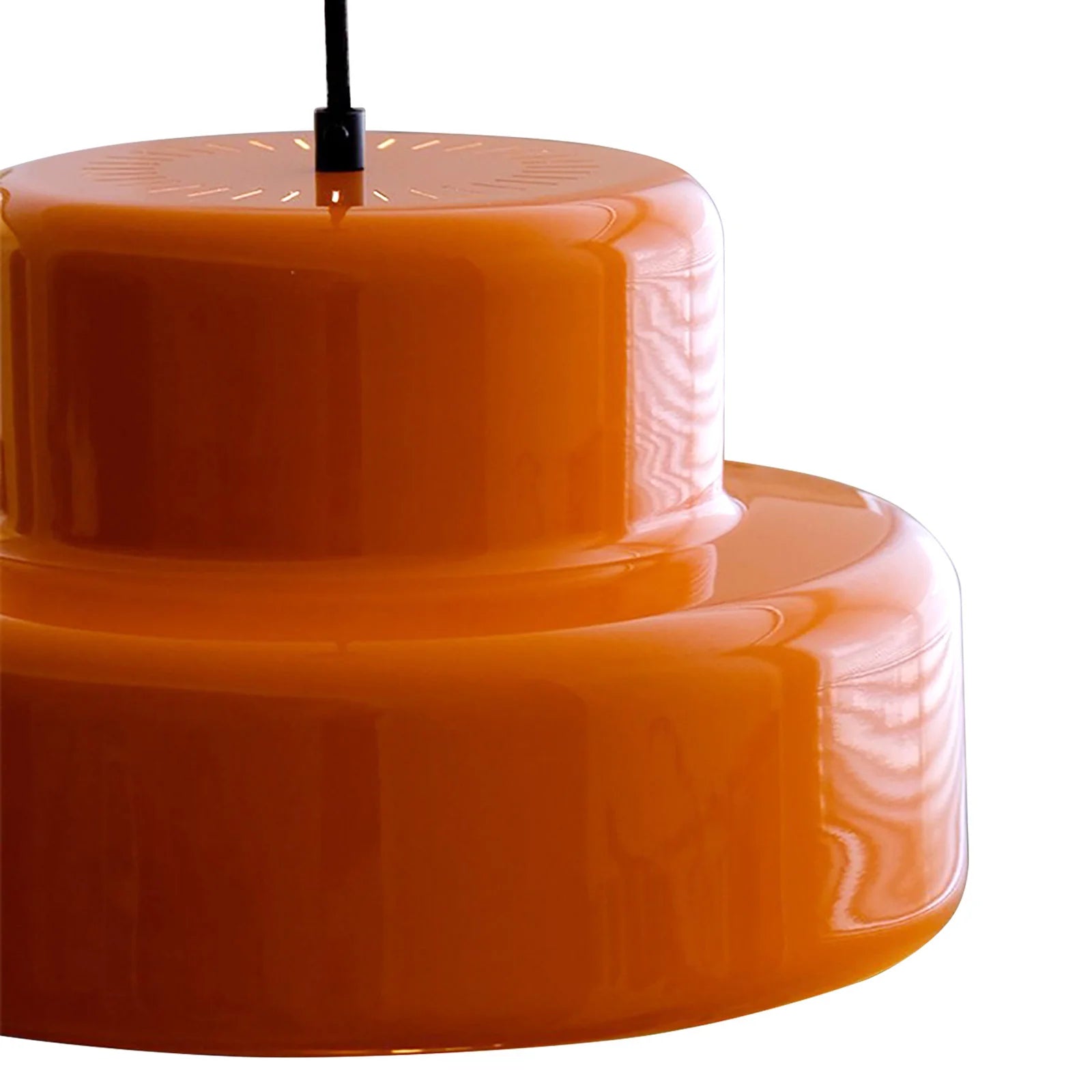 Bauhaus Vintage Oranje Hanglamp voor Eetkamer