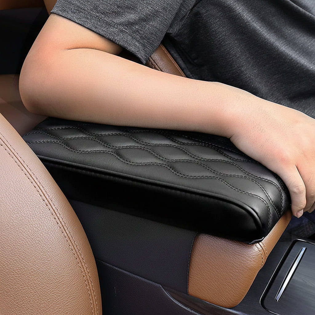 Almofada de Consola para Apoio de Braço Automóvel Conforto Proteção