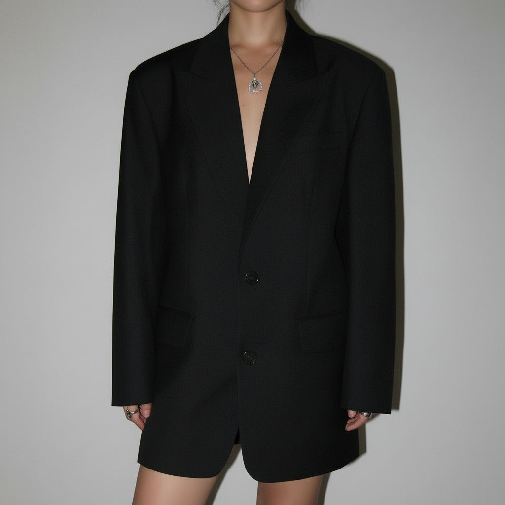 Dames Blazer Oversized Klassiek Modern Wwerk Casual Outfits