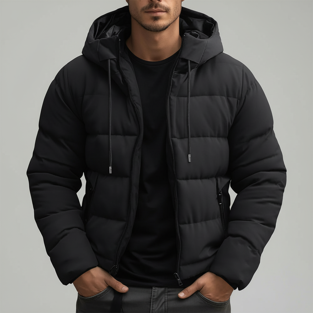 Casaco de Inverno Impermeável para Homem Resistente ao Vento Quente e Elegante