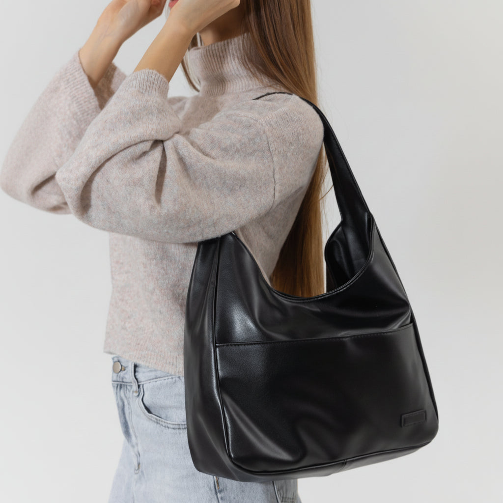 Shoulder Bag Stylish Durable Magnetic Zipper Closure