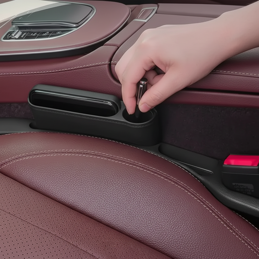 Auto Organizer Stoelgleuf Kunstleer Veilig Opbergen Auto