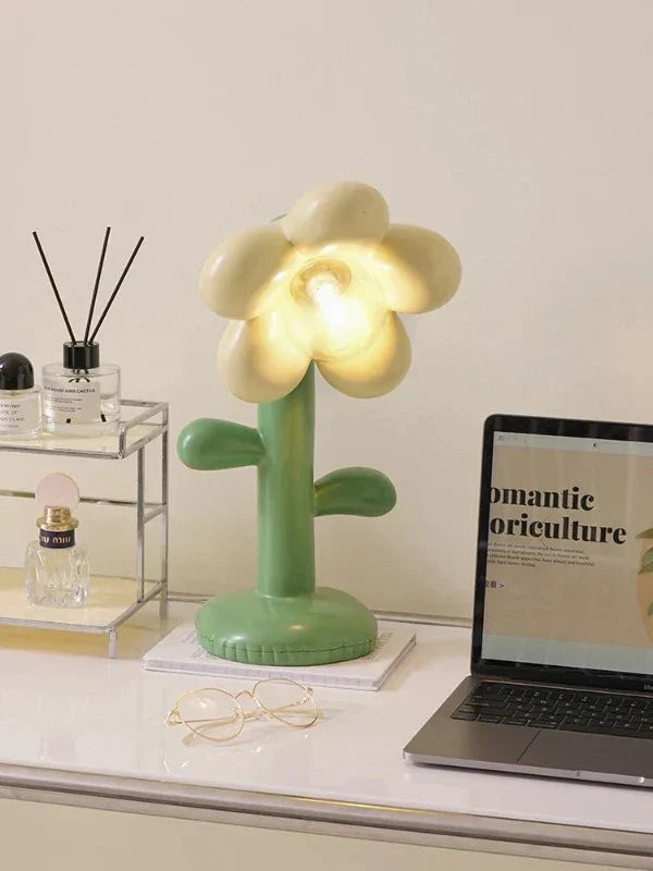 FloraGlow - Bloemvormige LED Tafellamp met LED-lamp – Creatieve Nachtlamp