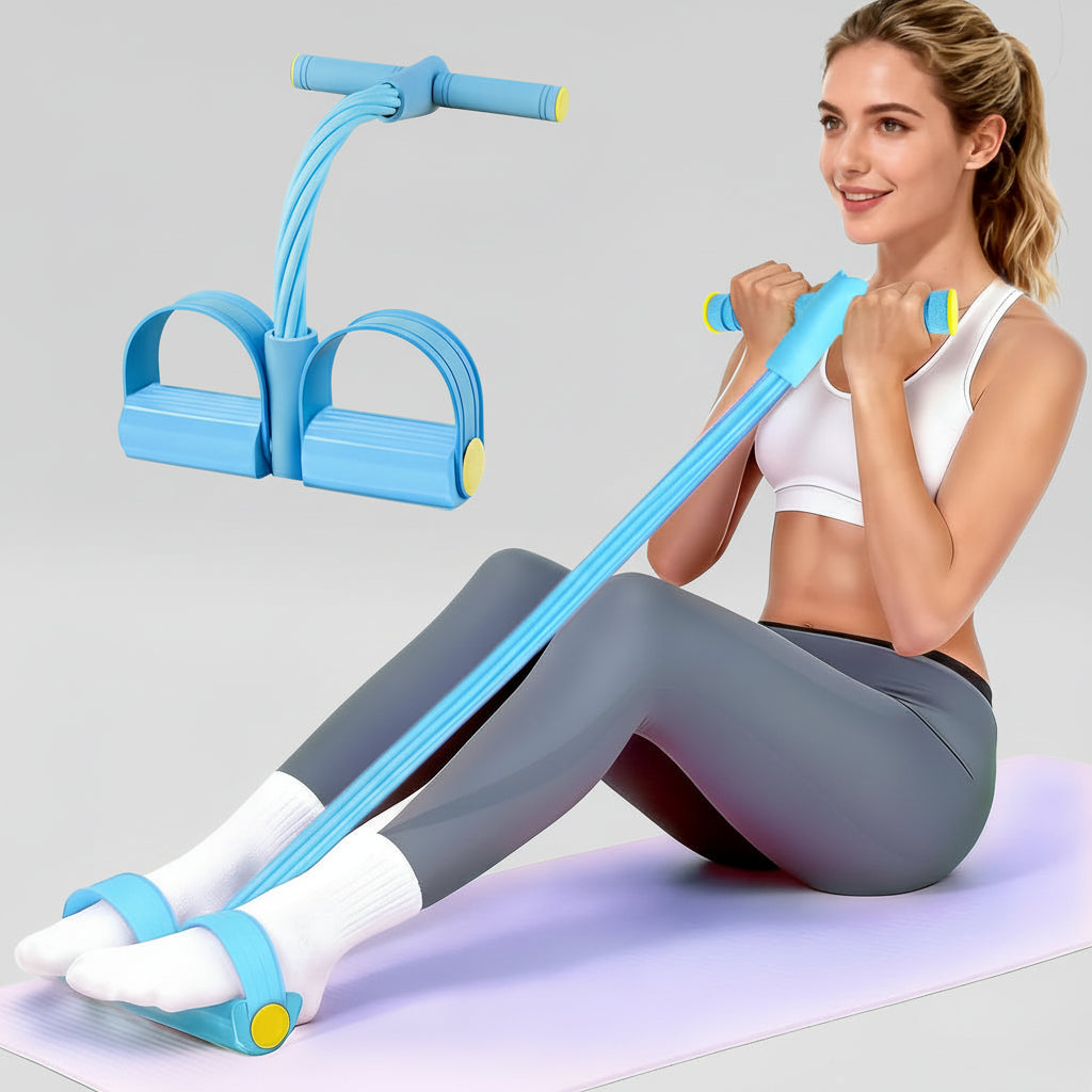 Faixa de Exercícios Pedais de Resistência Treino Corporal Completo em Casa