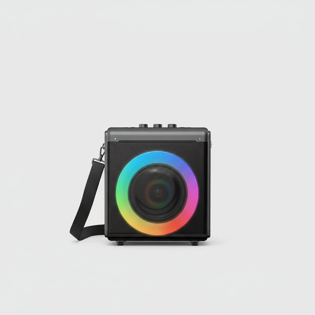 Bluetooth Lautsprecher Karaoke Draagbaar LED Draadloze Microfoons