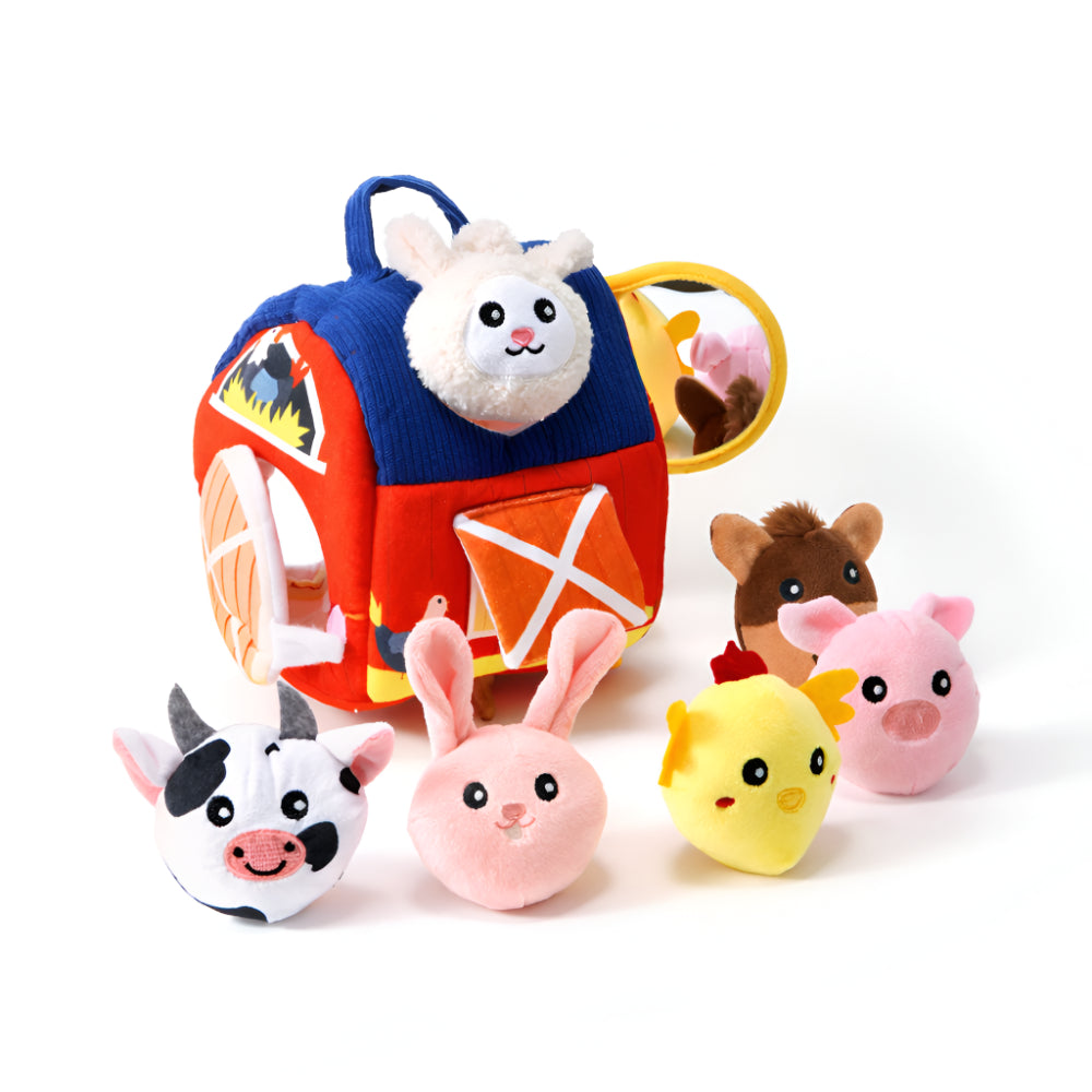 Brinquedo de Quinta para Crianças Pequenas Conjunto de Animais de Peluche