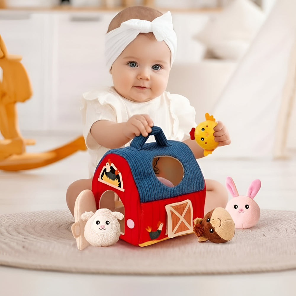 Brinquedo de Quinta para Crianças Pequenas Conjunto de Animais de Peluche