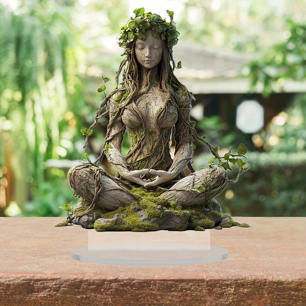 Bohemian Goddess Acrylic Sculpture Decorative Art Piece 20 cm 0