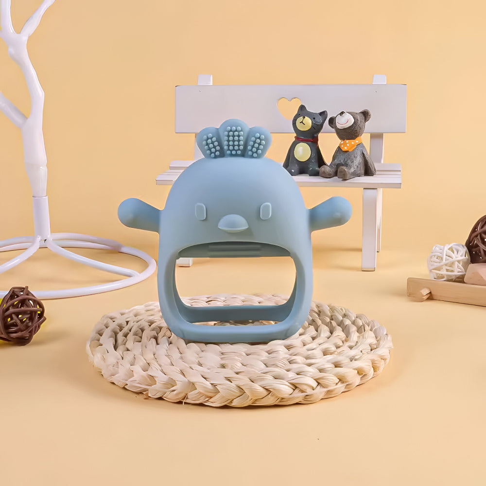 Brinquedo de Dentição Luva de Dentição para Bebé Função de Mastigar Superfície em Relevo