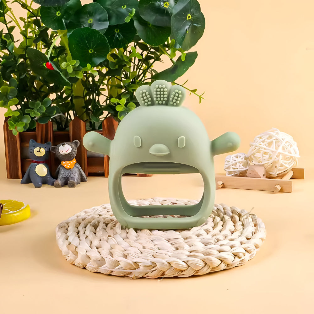 Brinquedo de Dentição Luva de Dentição para Bebé Função de Mastigar Superfície em Relevo