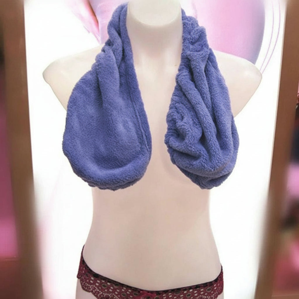 Breathable Cotton Wireless Bra Soft Cozy Terry Cloth Design 5