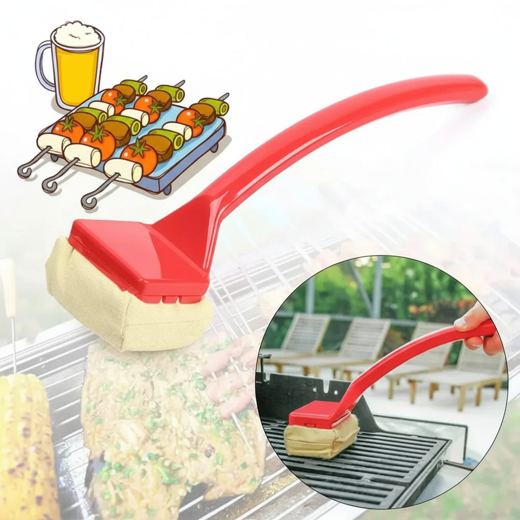 Grillborstel Stoom Borstelvrij Lang Handvat Veilig Reinigen