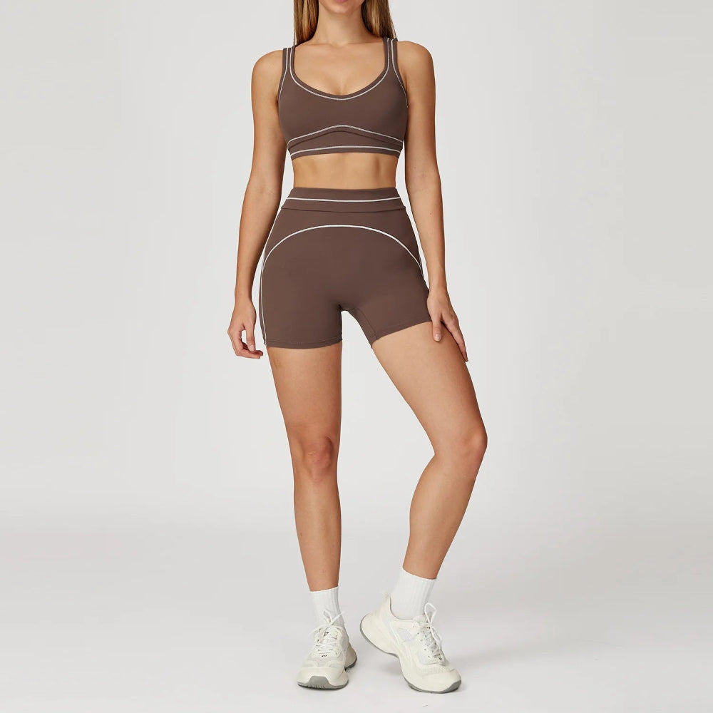 Yoga Set Vrouwen Fitness Set Sportbeha Hoge Taille Leggings