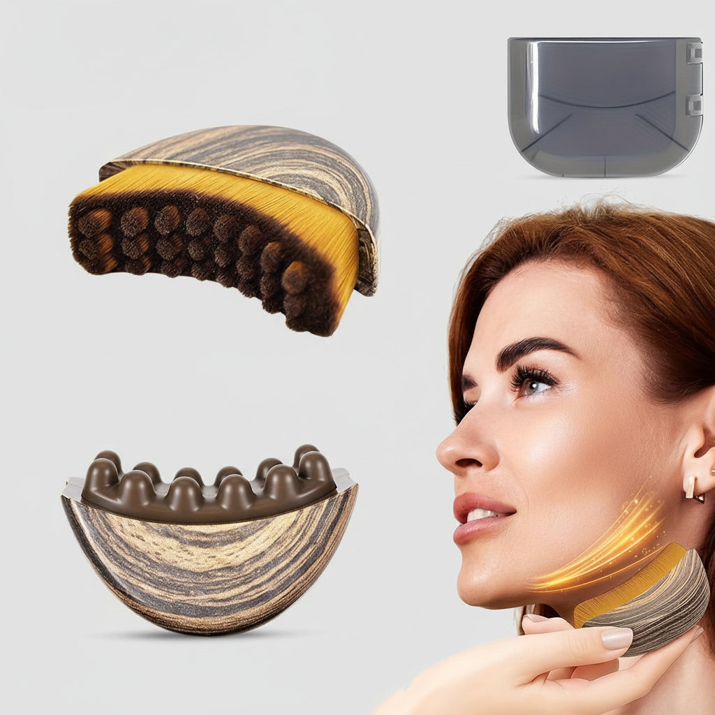 Escova de Limpeza Facial Nylon Cerdas Suaves Queixo Linha da Mandíbula Massagem