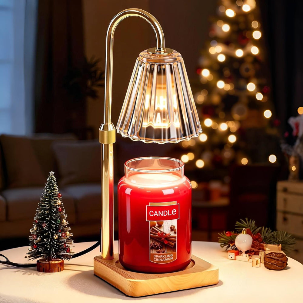 Candeeiro de mesa Aquecedor de velas Elétrico Regulador de intensidade Temporizador Interior