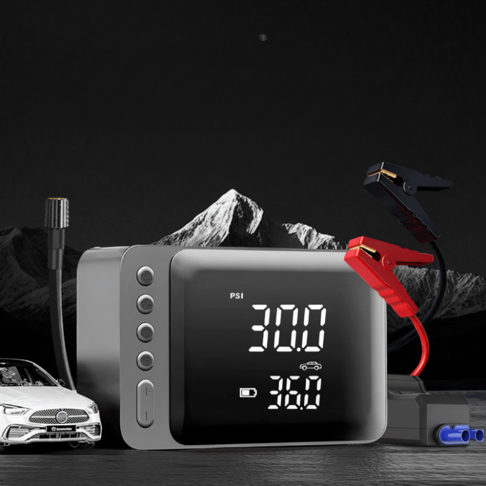 Arrancador Automático Portátil Compressor de Ar Bateria Externa