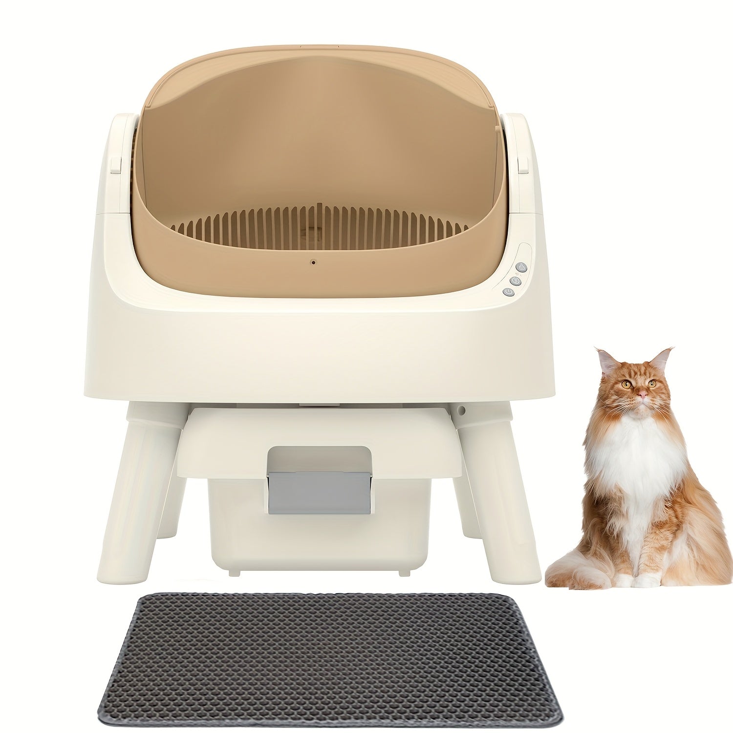 Kattenbak Automatische Zelfreinigende Open Top Ruime Entreepaneel