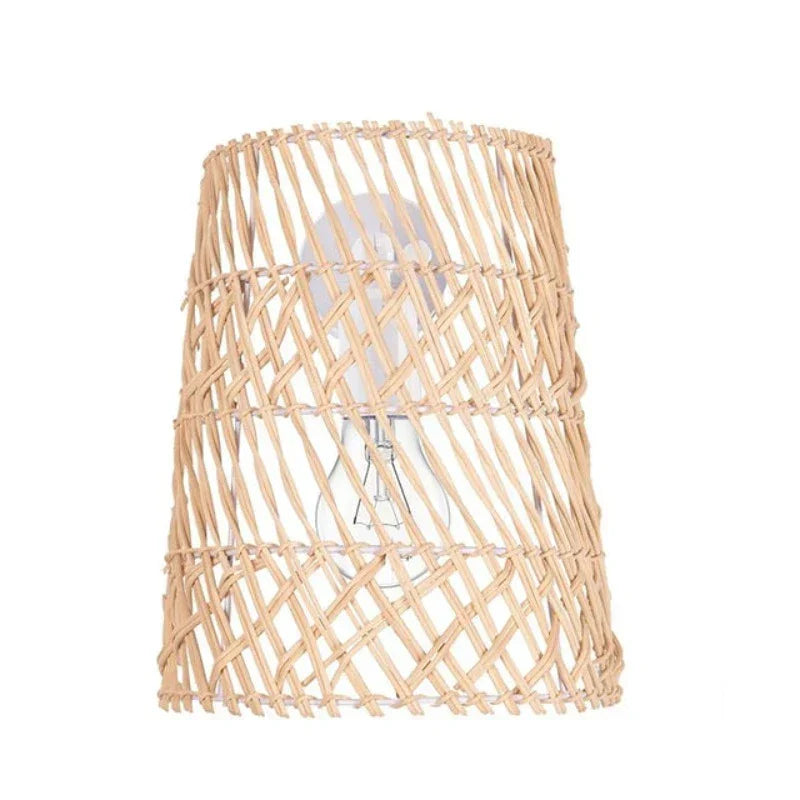 RattanGlow - Lámpara de varita bohemia de ratán hecho a mano – Iluminación ambiental