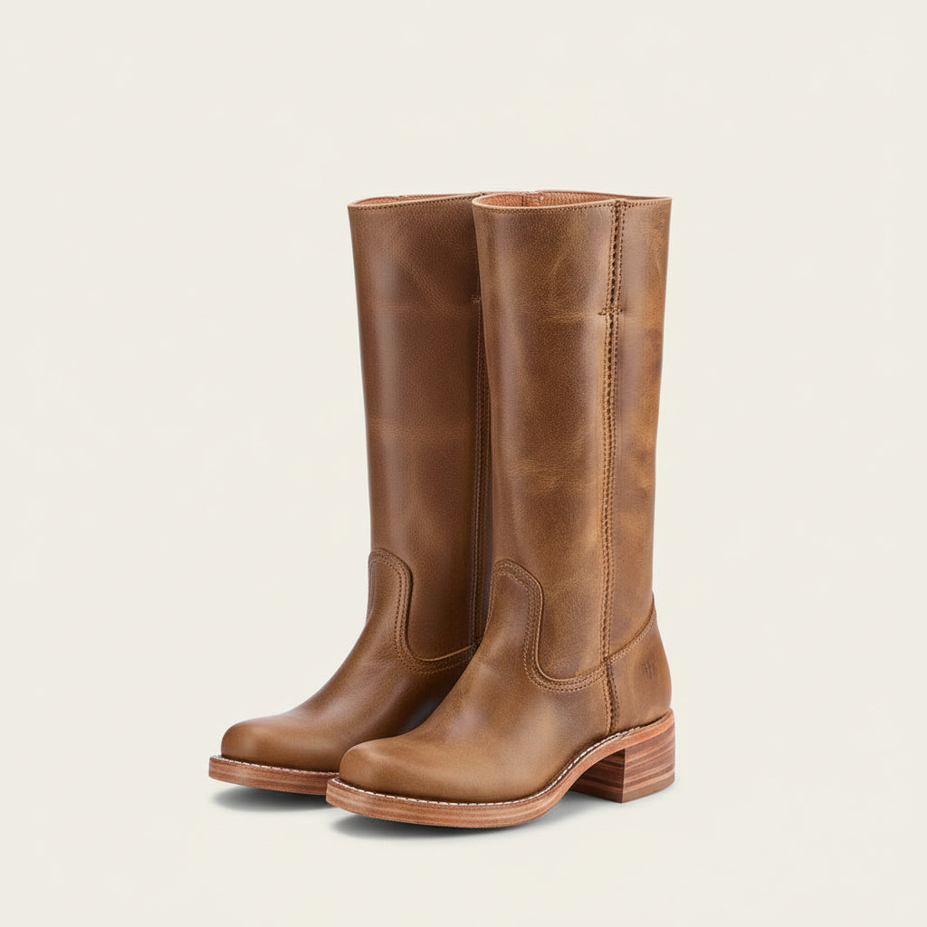 Dameslaarzen Blokhak Duurzaam Handgemaakt