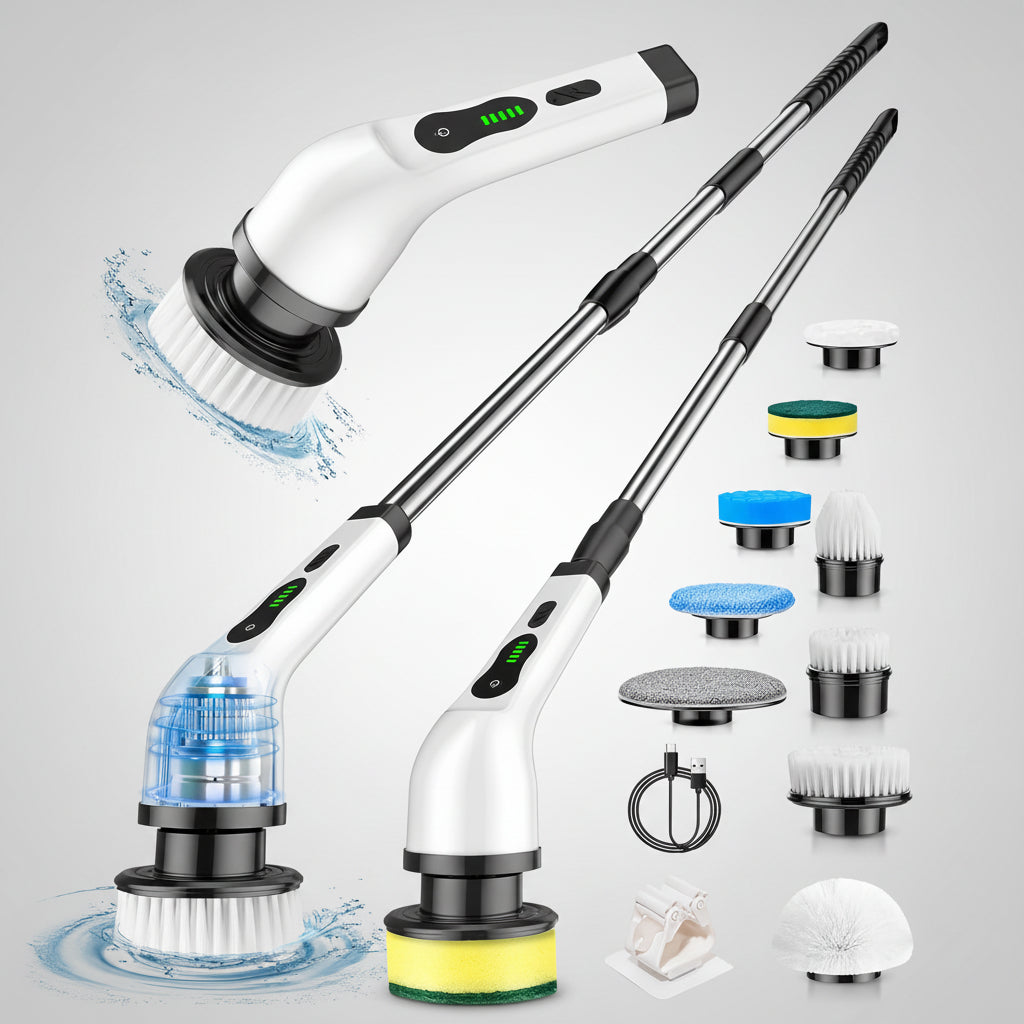 Escova de Limpeza Ajustável Cabeças Substituíveis