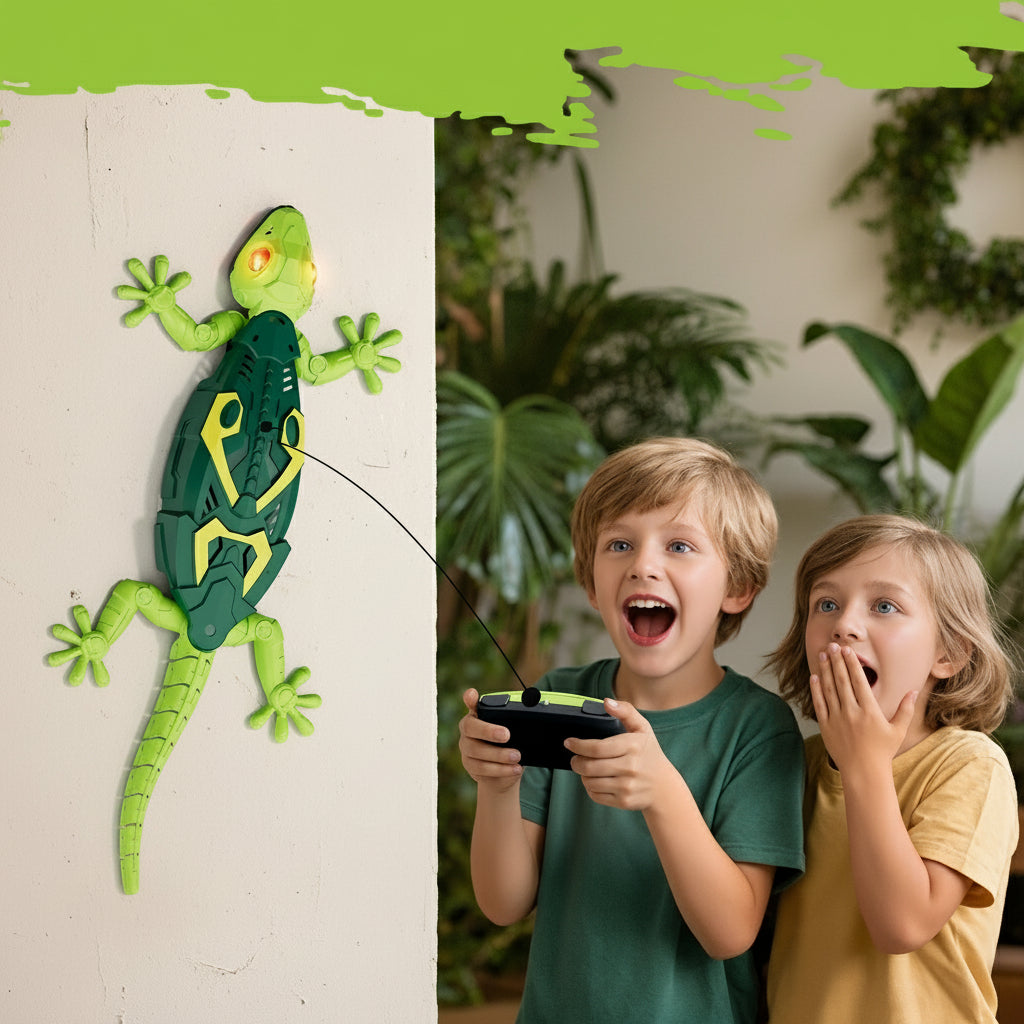Toy Robot Gecko Arrampicante Telecomando Interattivo