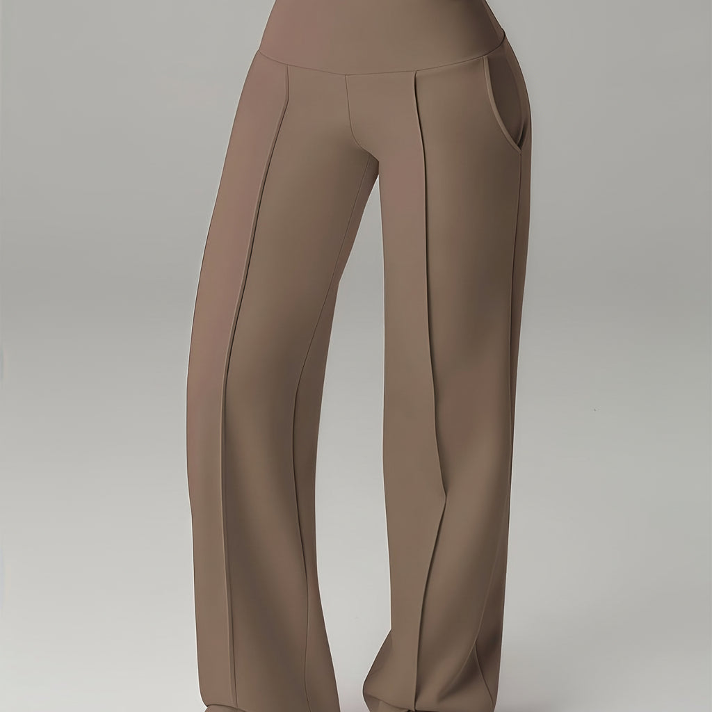 Calças Casuais Femininas de Corte Solto