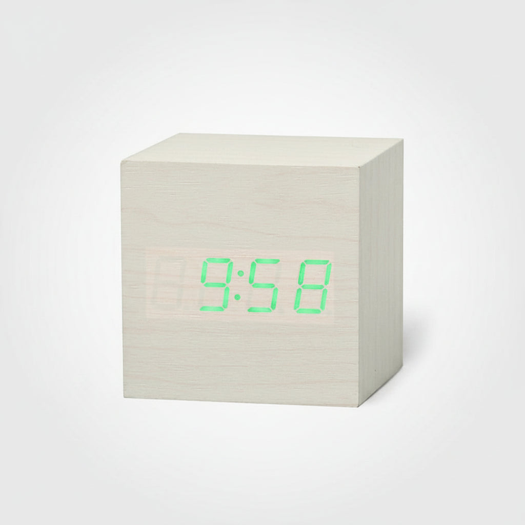 Compact Mini LED Digital Alarm Clock Adjustable Brightness Night Mode 5
