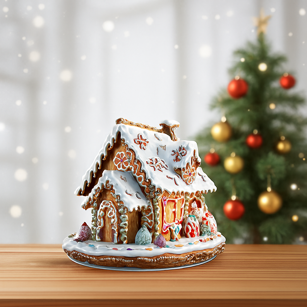 BohoGinger - Acrylic Gingerbread House Christmas Decoration