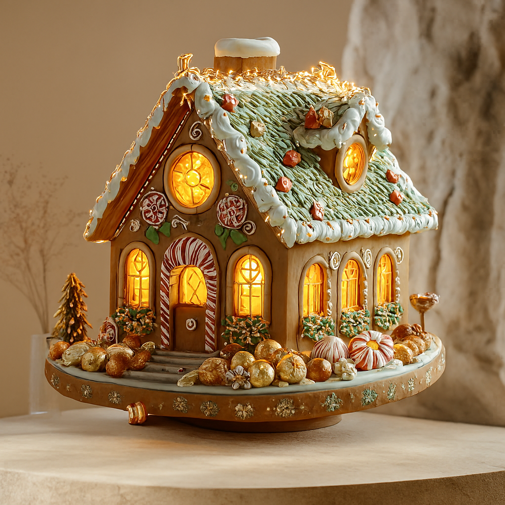 BohoGinger - Acrylic Gingerbread House Christmas Decoration