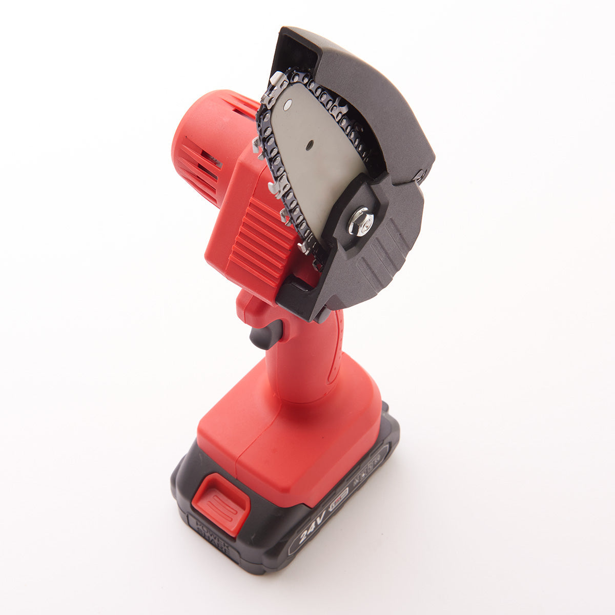 Cordless Electric Mini Chainsaw 24V Battery Powered 550W Motor 7