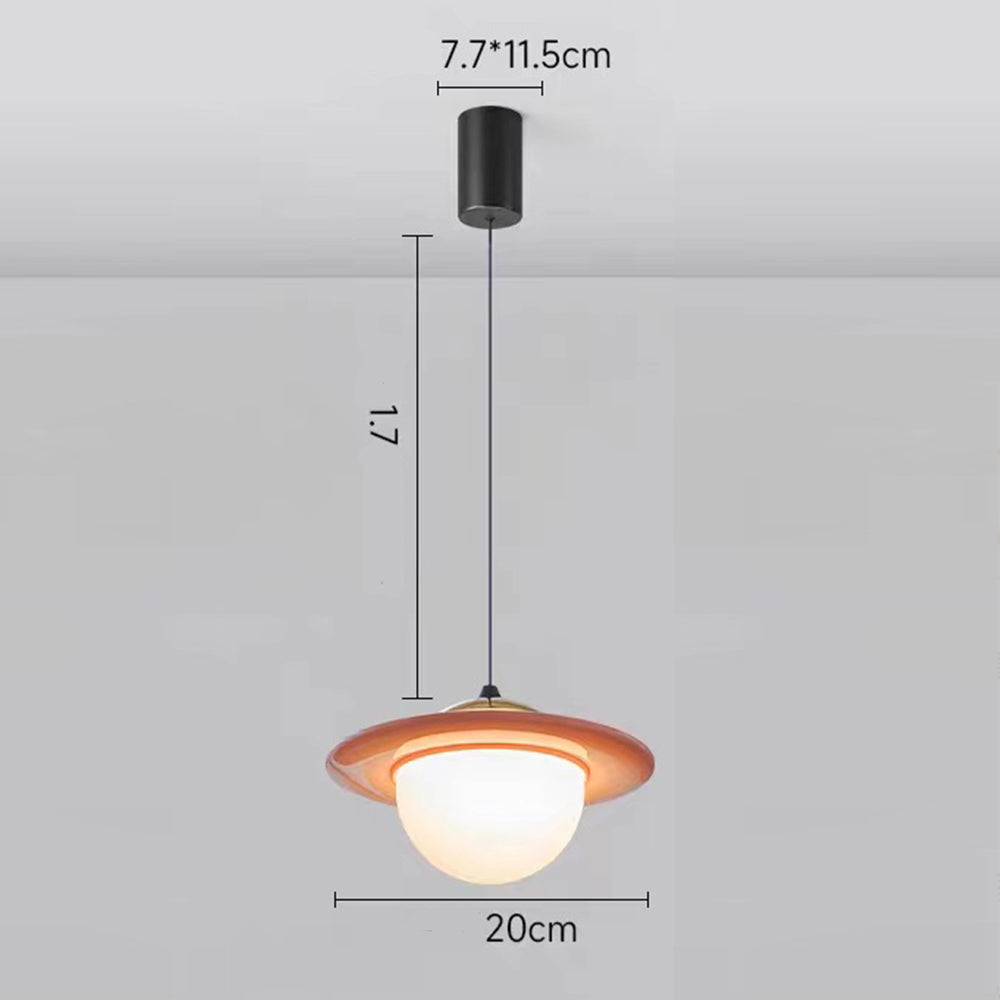 Creatieve Kleurige Planeet Glazen Hanglamp