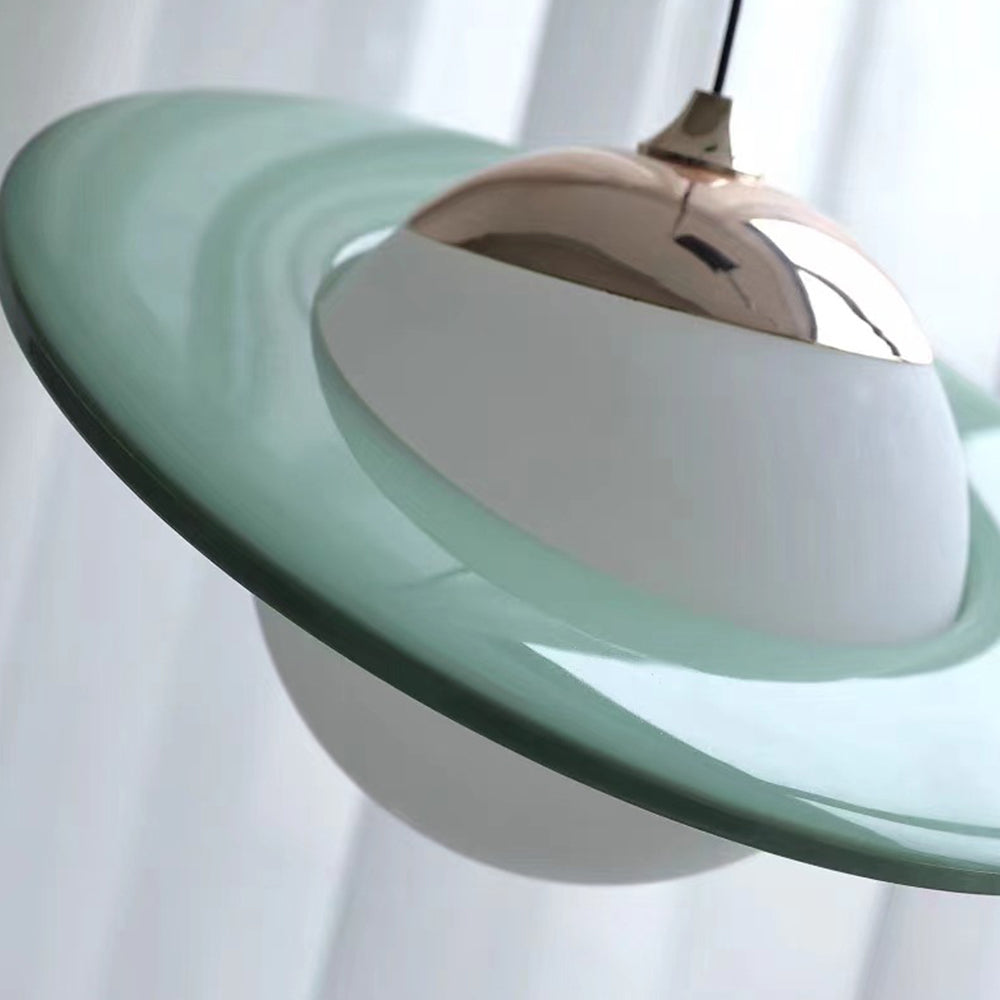 Creatieve Kleurige Planeet Glazen Hanglamp