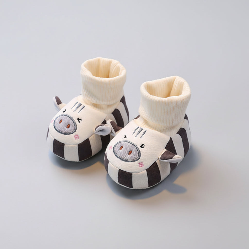Pantufas de Bebé Antiderrapantes Meias Macias Quentes Confortáveis
