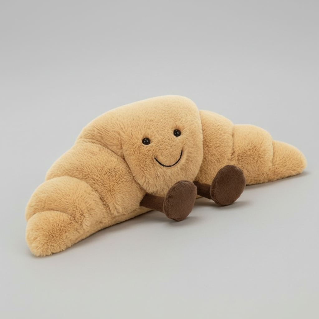 Cuddly Food Plushies Pretzel Croissant Toast Toy for All Ages 0