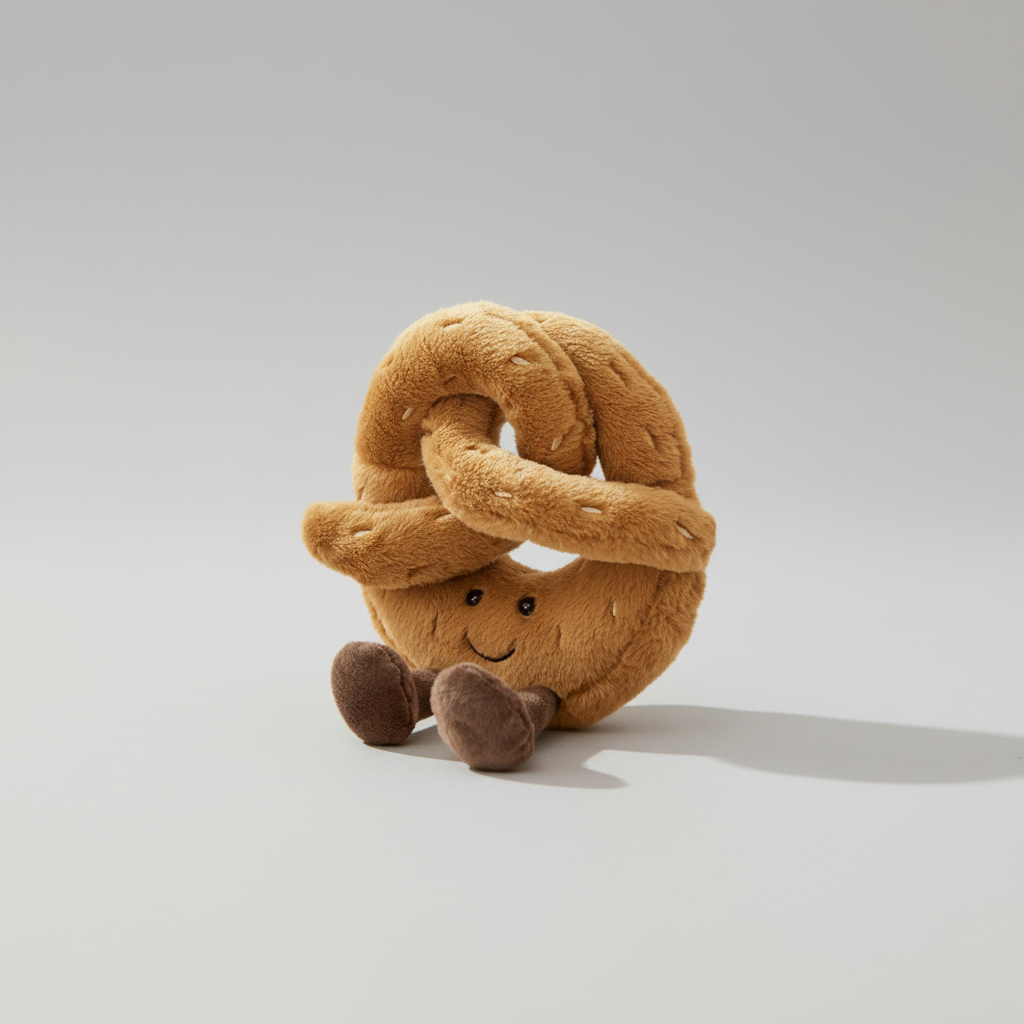 Cuddly Food Plushies Pretzel Croissant Toast Toy for All Ages 2