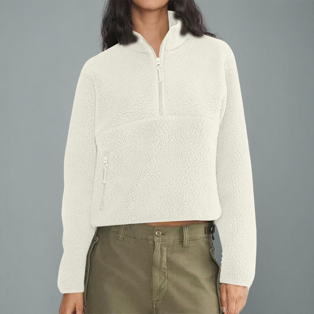 Colete de Senhora Sem Mangas com Fecho Preto Casual Superior