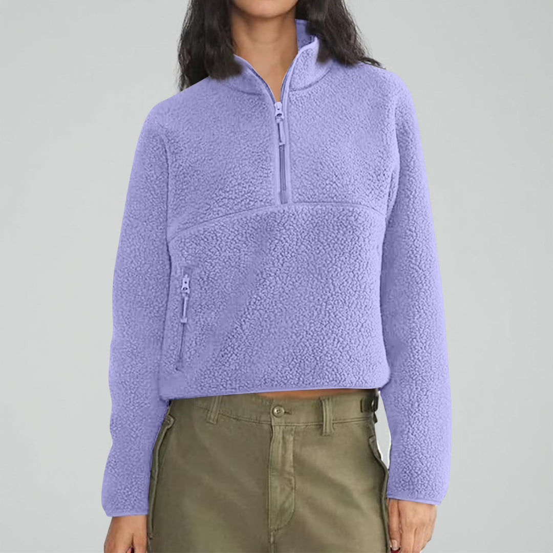 Colete de Senhora Sem Mangas com Fecho Preto Casual Superior