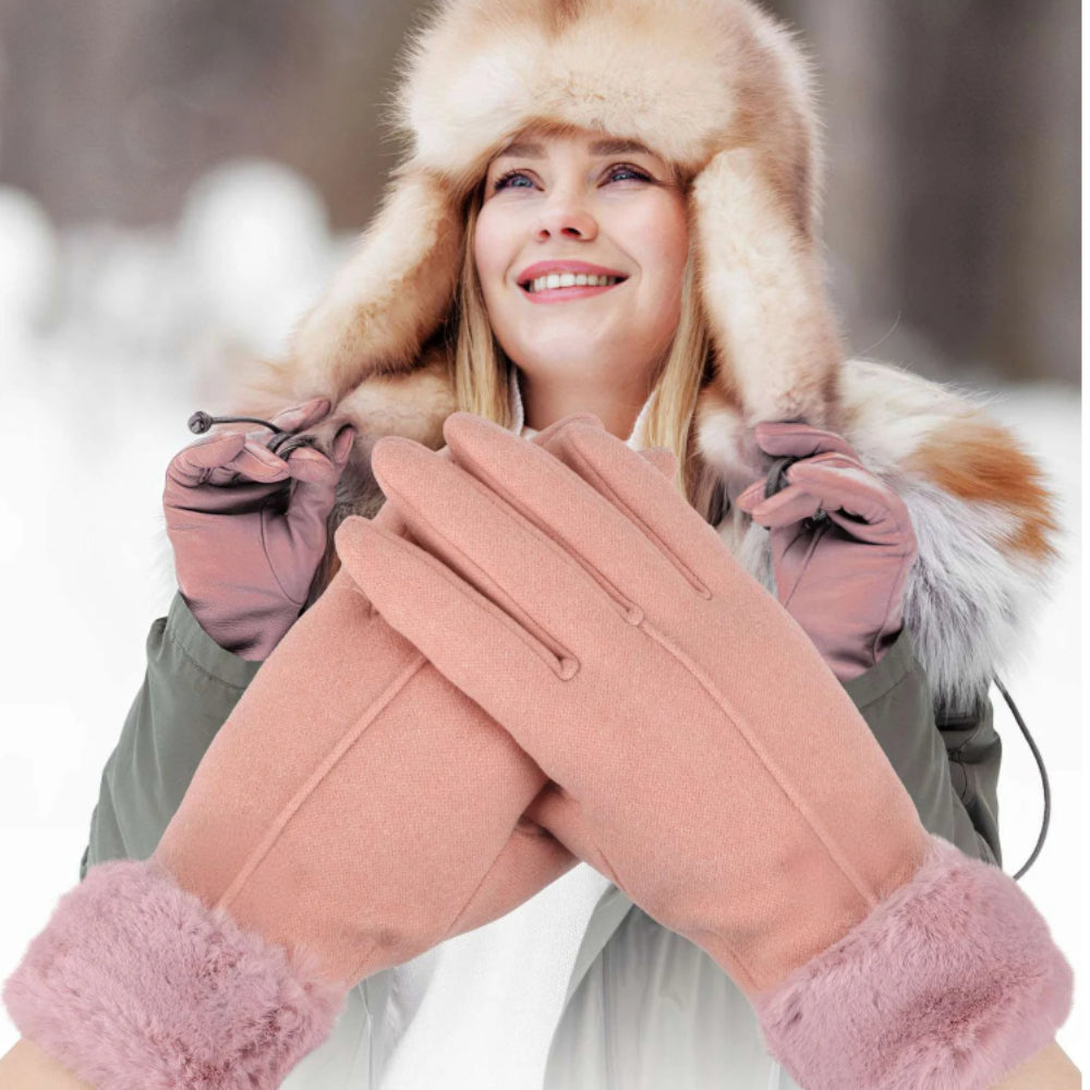 Luvas de Inverno para Senhora com Ecrã Tátil para Uso Exterior
