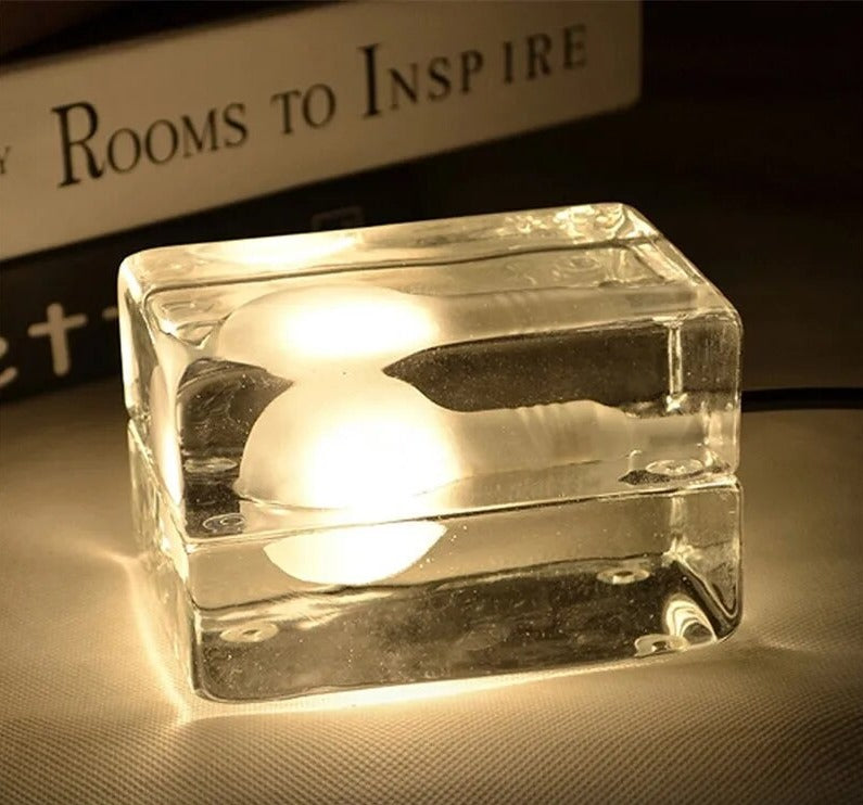 GlowCrystal - Transparante Tafellamp – Moderne Verlichting voor Stijlvolle Interieurs